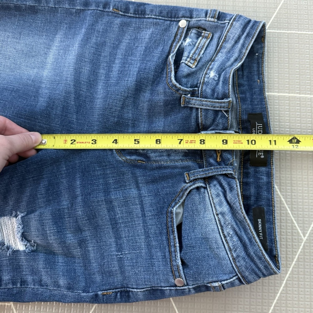 Judy Blue Skinny Fit Jeans‎ Size 1/25 Distressed Raw Hem JB8847 - Picture 5 of 9